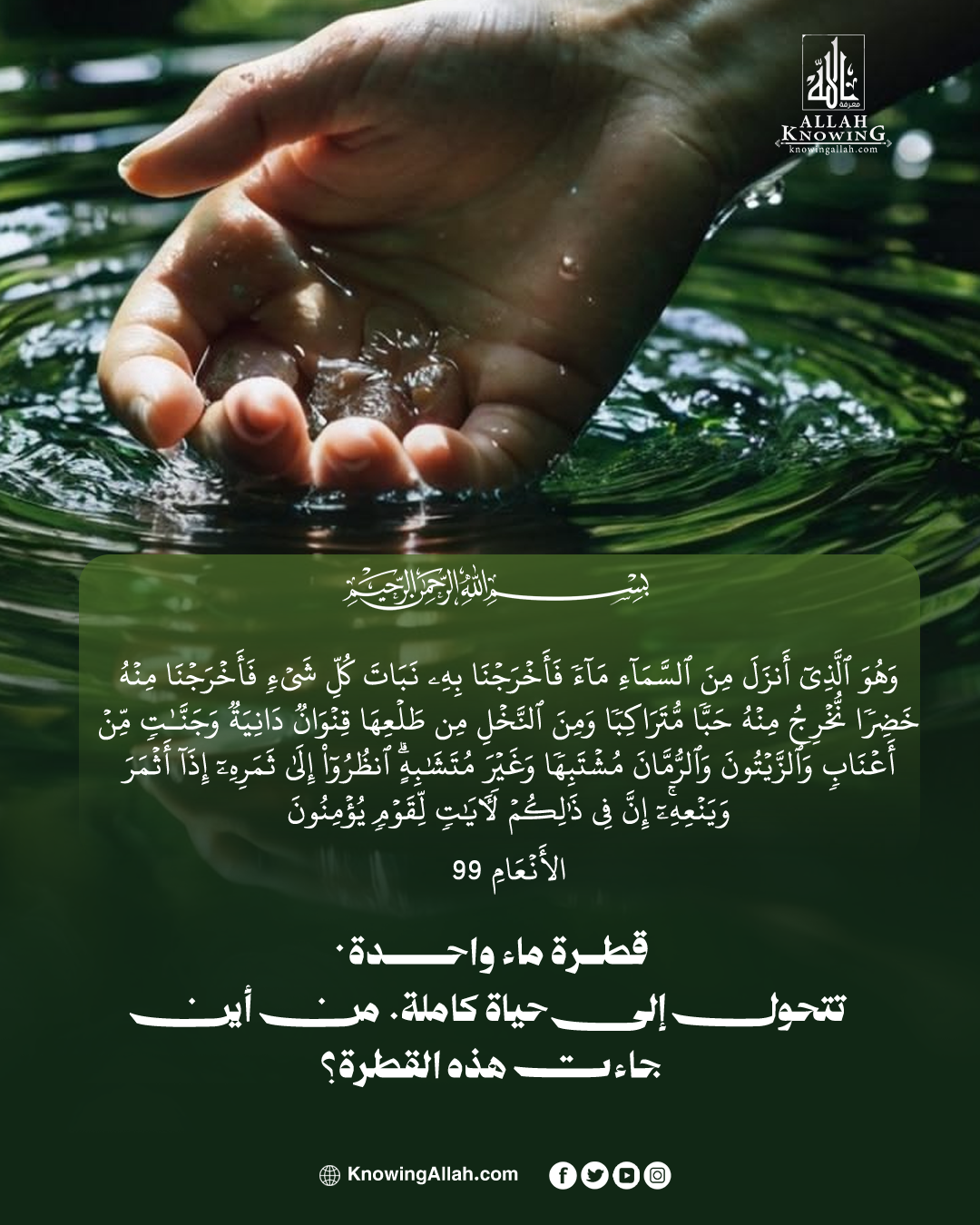 قطرة ماء تصنع الحياة